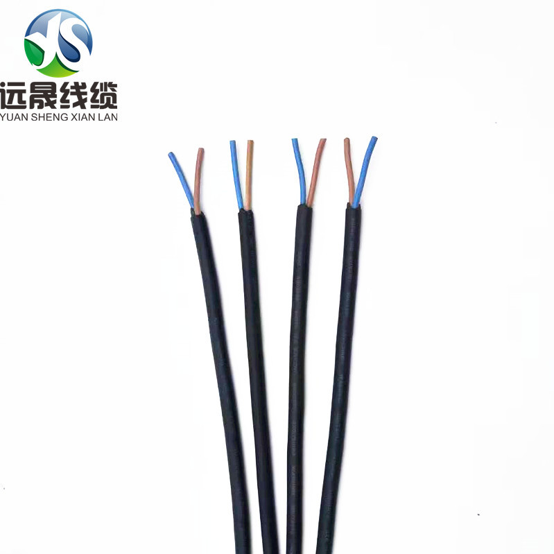 VDE认证无氧铜橡胶线H05RN-F2*0.75电源线家用电器连接线厂家直销