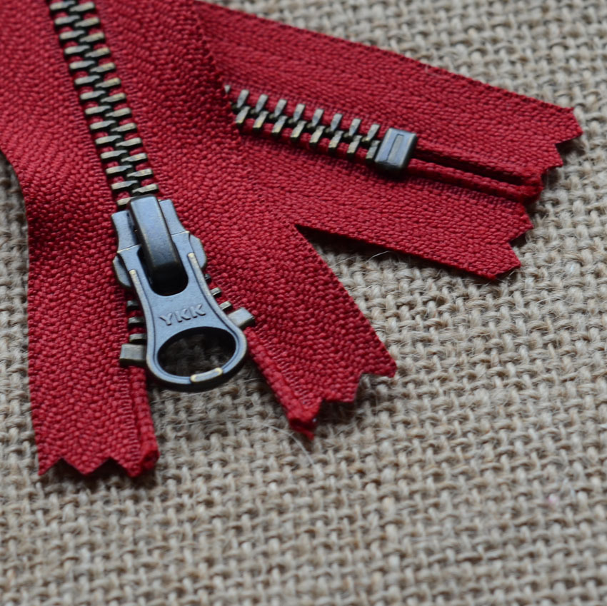 订购拉链 5#青古铜闭口拉链 口袋皮具箱包 品牌金属拉链头