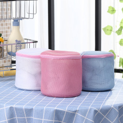 Sandwich net fabric thickened bra pocket machine washable anti-warp laundry bag underwear professional round washing bag wholesale