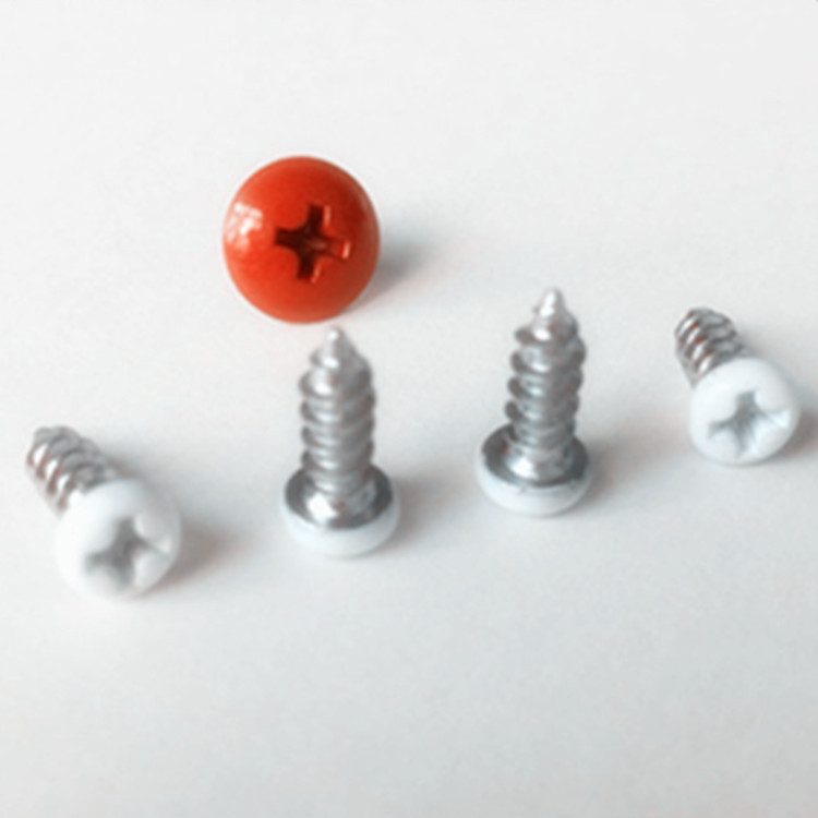 PA2.3*6白色十字圆头自攻螺丝 白色喷漆灯饰自攻螺钉生产厂家
