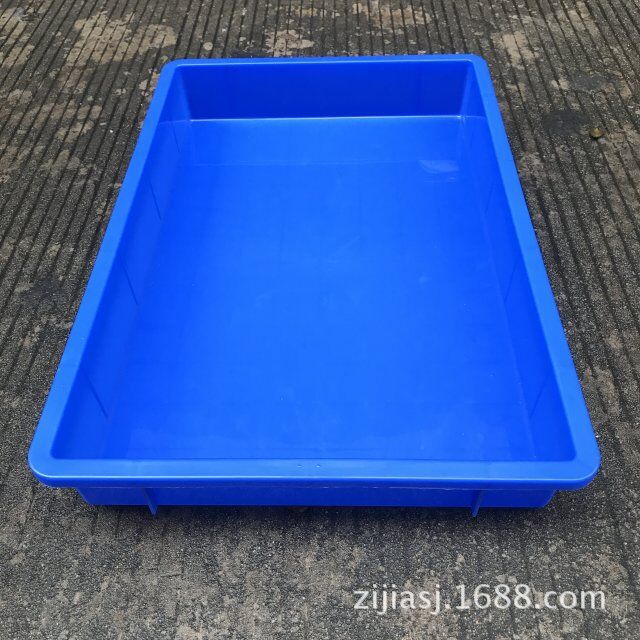 塑料零件盒批发435*290*80大号长方形五金螺丝收纳方盘仓库物料盒