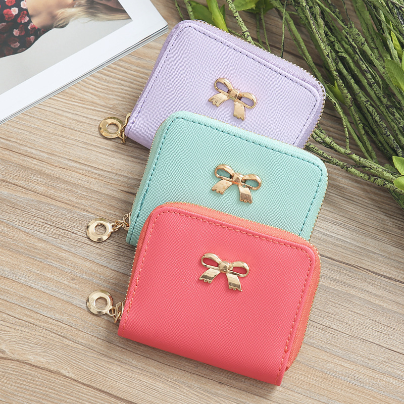 Korean Short Bow Candy-colored Small Square Bag display picture 2
