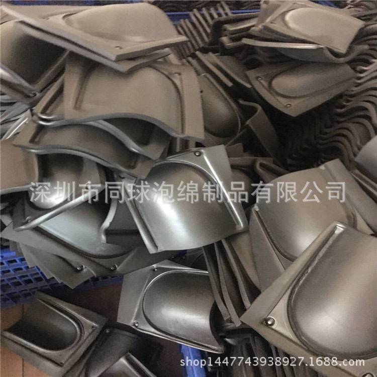 高发泡冲压异型 XPE护膝成型 弹力泡绵带绒布减震护垫 来样定