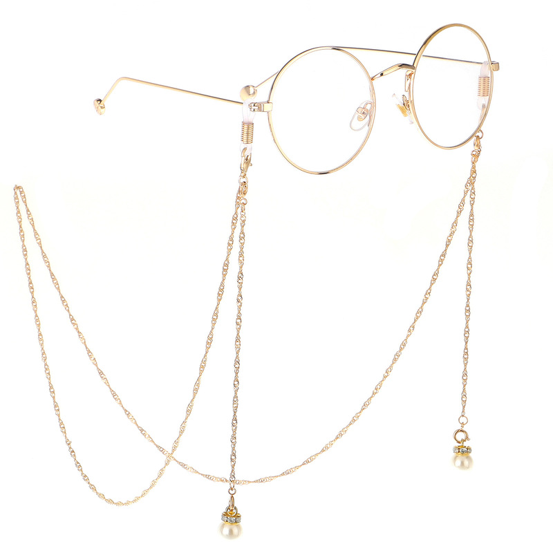 Wings Same Style Glasses Hanging Chain Pearl Chain Multifunctional Double Buckle Chain Fashion Sunglasses Chain Decorative Glasses Wings Same Style Glasses Hanging Chain Pearl Chain Multifunctional Double Buckle Chain Fashion Sunglasses Chain Decorative Glasses