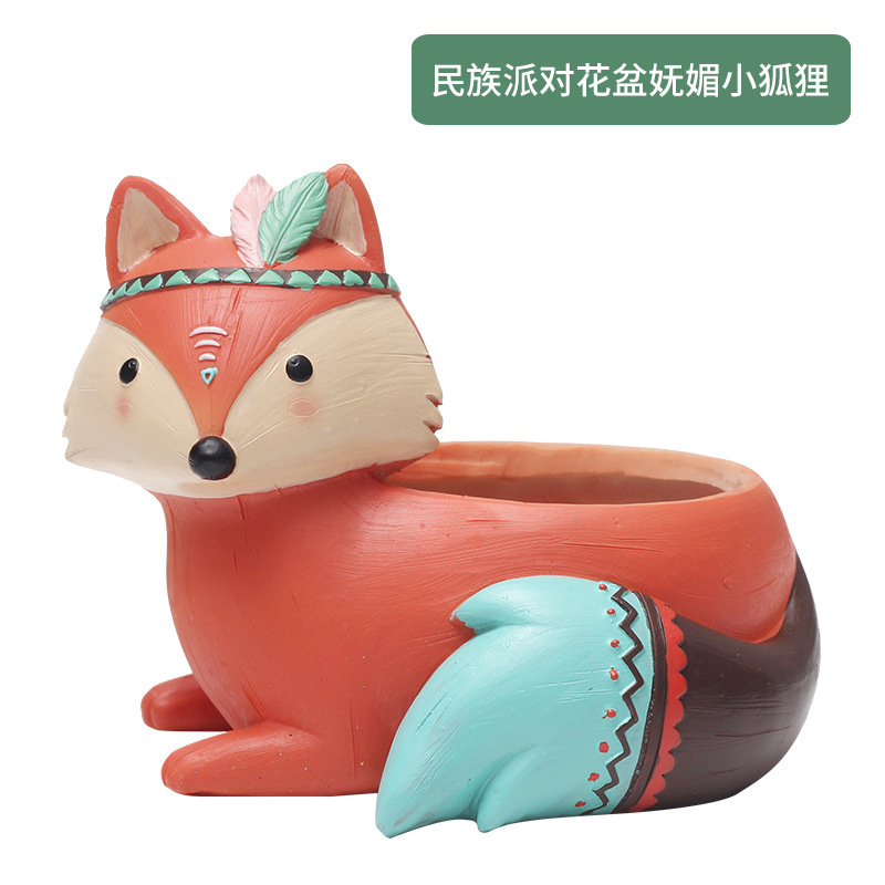Chậu cây mọng nước resin phong cách Mỹ, chậu mini để bàn văn phòng, đồ trang trí tiệc (RG-142)