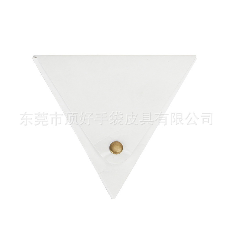 Factory Custom Designer Original White Tyveke Folding Coin Purse Waterproof DuPont Paper Triangle Wallet