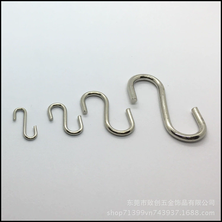 Прямые продажи с фабрики различных размеров s крючок Железный крючок маленький крючок никелированный крючок металлический крючок на складе можно настроить