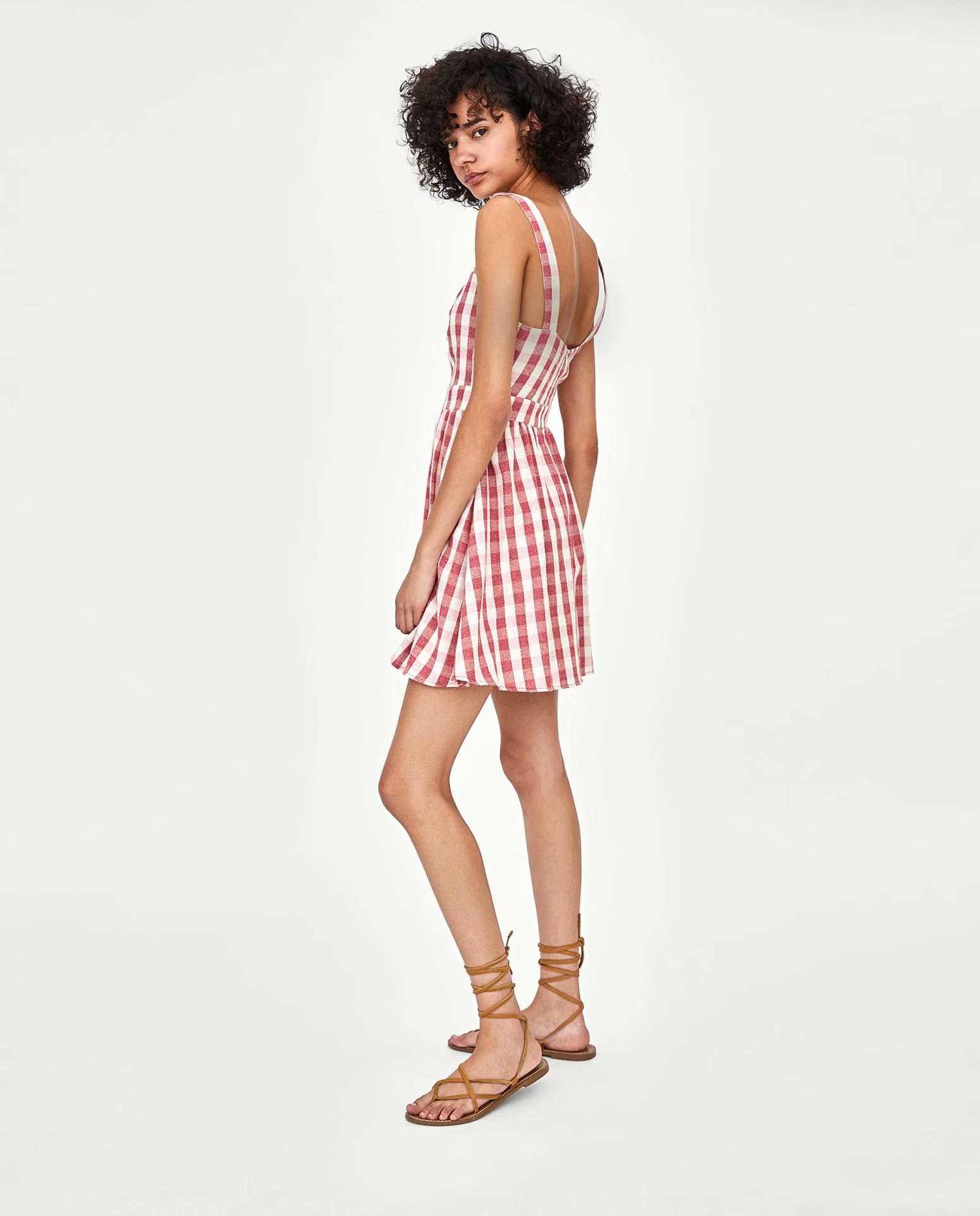 Cotton Fashionskirt(Picture color -L) NHAM4530-Picture-color-L