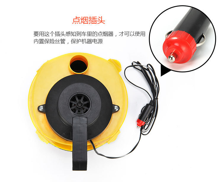 Car accessories: Car vacuum cleaner for home and car use, dual-function for dry and wet cleaning, with high power and strong suction