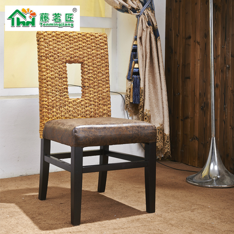 Rattan furniture Hotel Tables and chairs bar Café club Restaurant Tables and chairs hotel Restaurant a living room backrest Rattan chairs