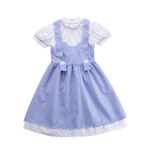 Amazon source of Halloween costumes for girls, cosplay costumes, stage drama performance costumes, Dorothy dress