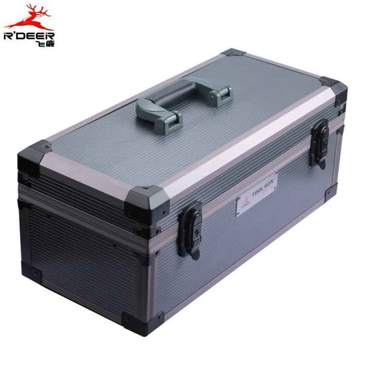 批发飞鹿铝合金边箱子五金工具箱手提医药箱文件箱急救箱RTG-302