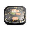 High -end square printed sushi packing box wholesale disposable takeaway tray Japanese -style plastic sucking packaging box