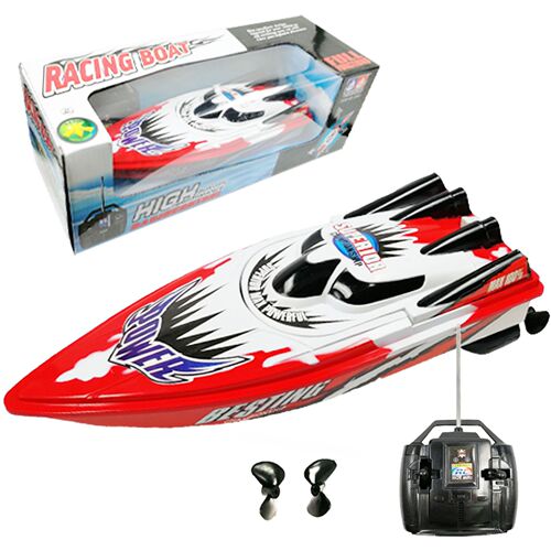 Cross-border export remote control boat high-speed speedboat without charging palace remote control toy boat dropshipping