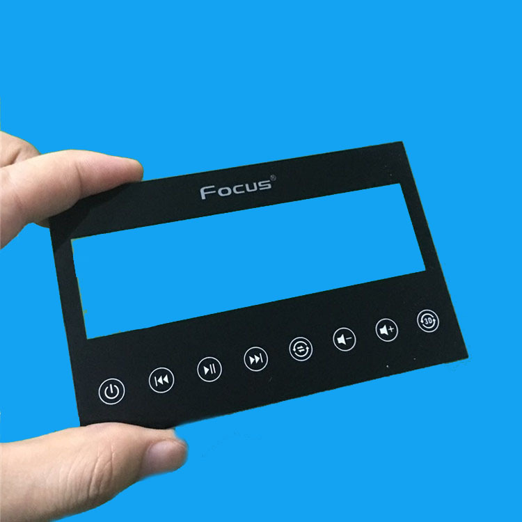 推荐2.5D钢化玻璃 智能电子密码锁加工异形打孔 数字面板光学镜片