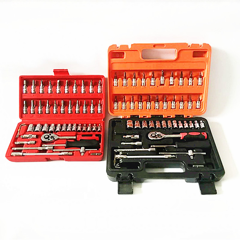 Suministro de 46-piece set 1/4 serie socket wrench set herramienta de reparación de automóviles traje pequeño mosca tubo llave traje herramienta