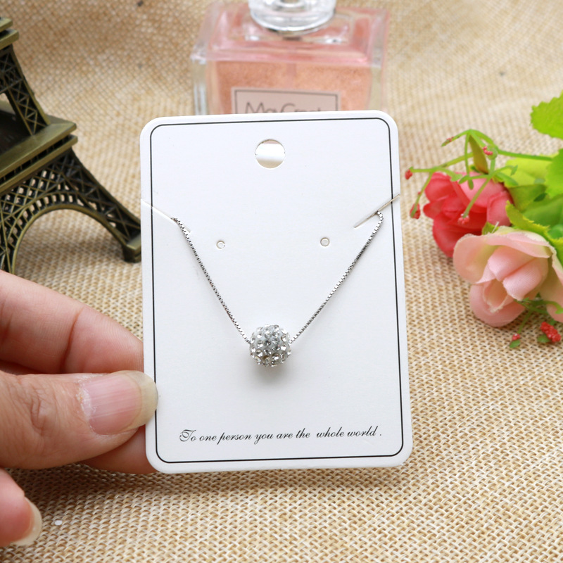 韩版小耳饰卡片 简约ins风耳环耳钉项链卡纸 可定 制logo 跨境代