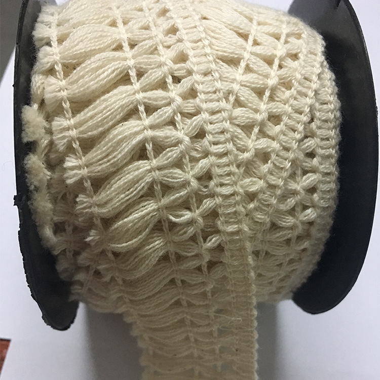 供应棉线排须花边 高品质产品大量现货直销 服饰家纺辅料