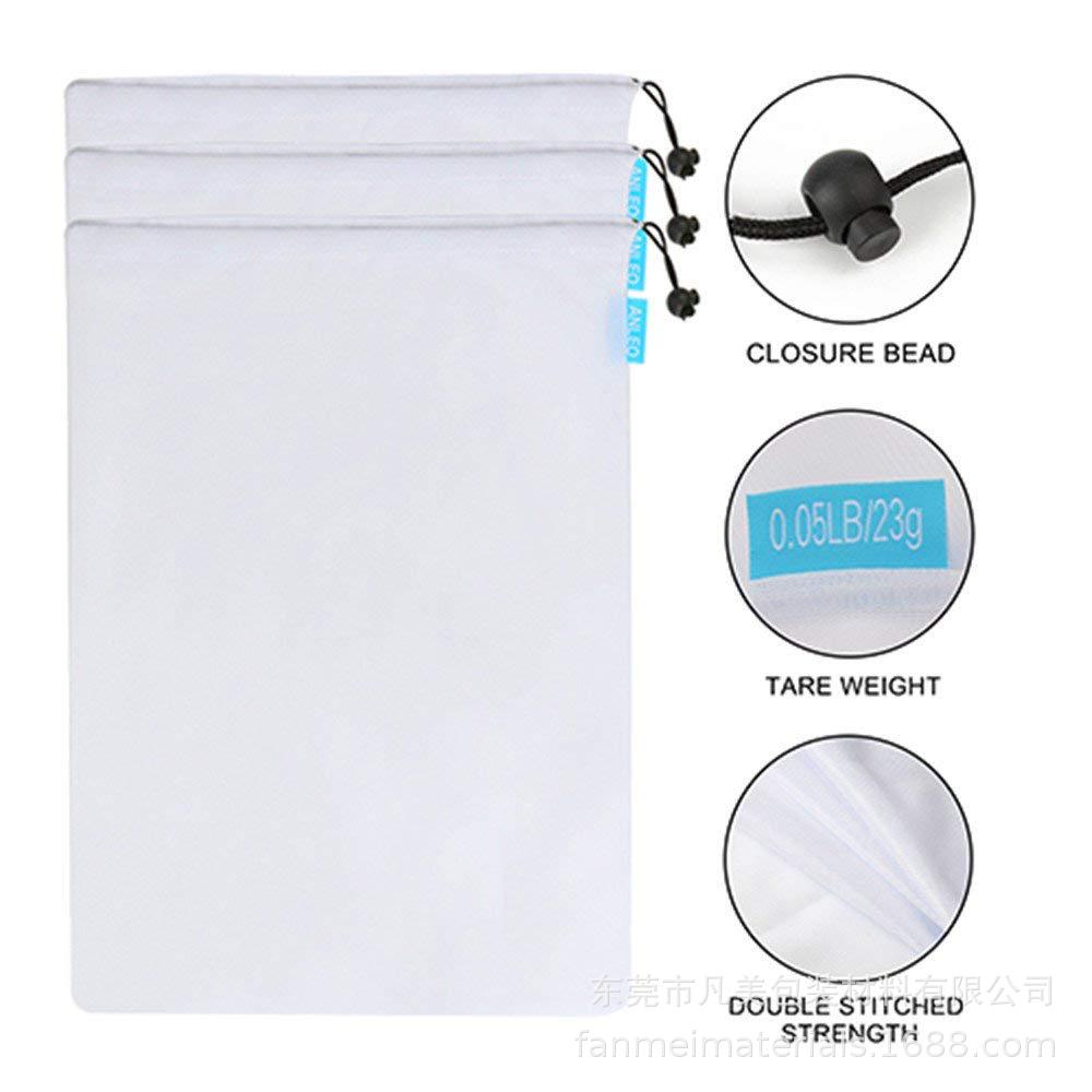 热销推荐精美水果束口网袋 可定做布标网袋 蔬菜网布袋抽绳