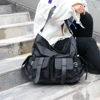 女包黑色牛津布大包包 韩版休闲尼龙单肩斜跨潮包时尚百搭手提包