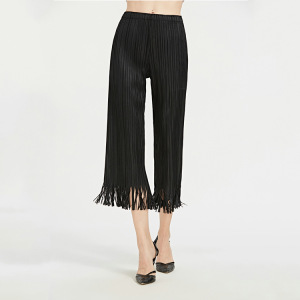 Spring summer new tassels fashion comfortable straight trousers