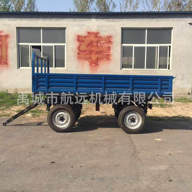 双轴四轮拖车 厂家供应农用交通运输拖车斗 家用小型拖车3吨拖斗