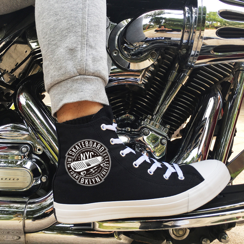 Wen 男板鞋嘻哈街舞跑酷欧美街头风滑板SKATEBOARD Shoes帆布鞋女|ru