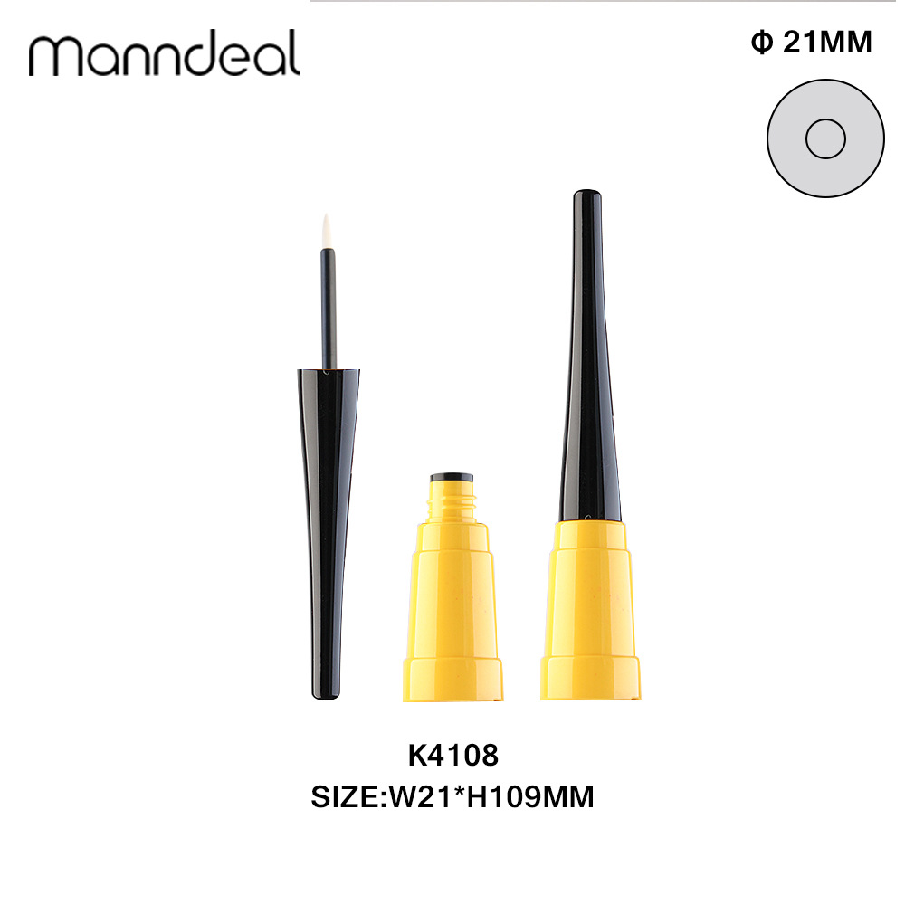 厂家直销新款化妆品彩妆包材8ML长头黑色眼线液瓶 可定制眼线管