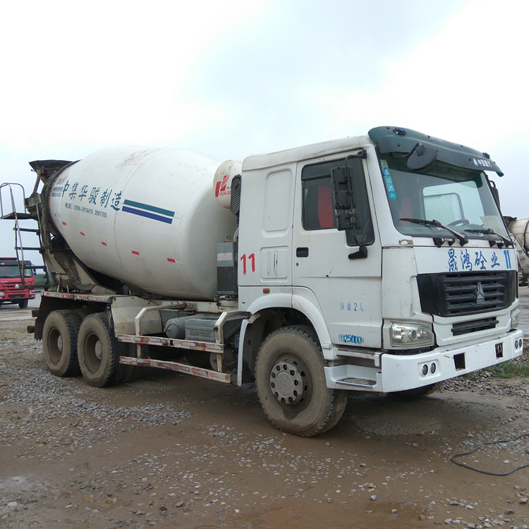 转让二手混泥土商混搅拌车豪沃德龙大14方混凝土运输罐车可分期