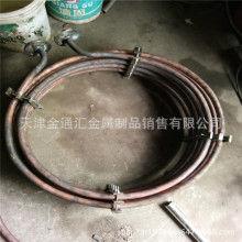 中频电炉冷却油螺旋加工紫铜管 折弯微弯焊接软态红铜盘管