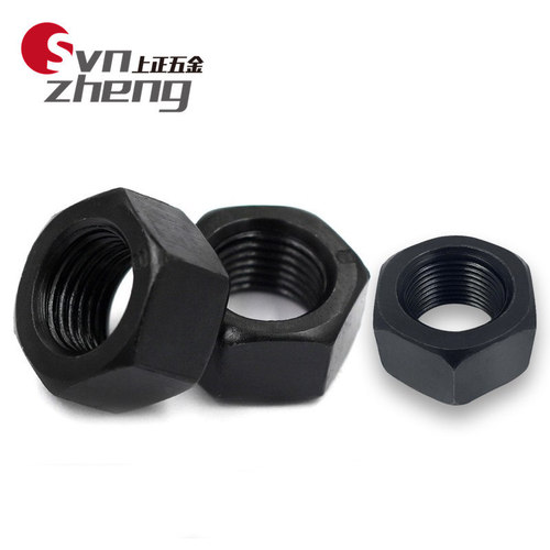 Grade 8.8 blackened hexagonal nut GB6170 high strength nut M3M4M5M6M8M10M22M27M30-M36