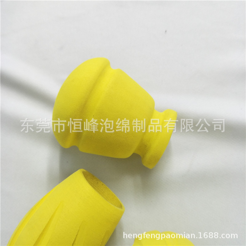 定制彩色泡棉泡沫打磨头  海绵侧面开槽 厂家定制泡沫异形球