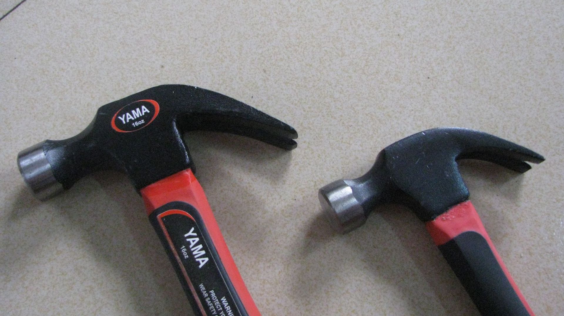 优质碳钢锻包塑柄小羊角锤500G450G质优价廉