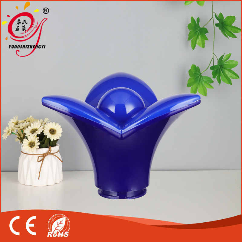 Personality Unbreakable Outdoor Plastic Blue Triangle Plum Flower Lampshade Chinese Landscape Garden Light Accessories