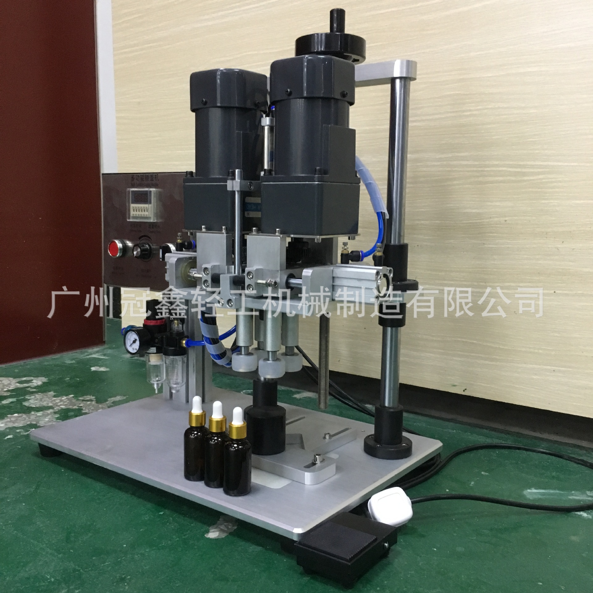 半自动锁盖机 塑料盖金水螺纹盖旋拧盖机 饮料瓶化妆瓶旋盖机拧盖