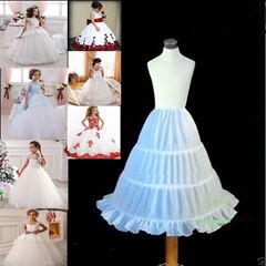 Children's performance bustle 3 steel children's petticoat cos fluffy princess skirt lining good quality no mesh