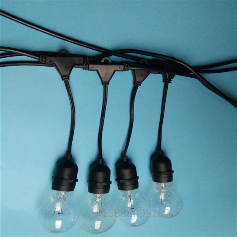 供应养鸡场e27户外防水灯串养殖场蔬菜大棚火龙果灯串电源线