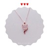 Organic stone inlay, pendant, cute chain, silver 925 sample, wholesale