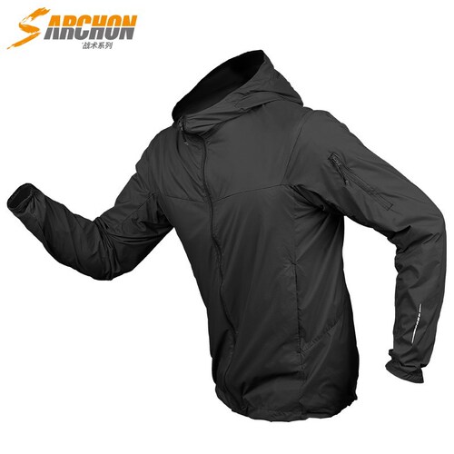 Angken summer outdoor sun protection clothing men's ultra-thin breathable tactical quick-drying skin windbreaker sports coat jacket