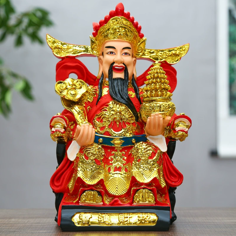Производитель Янвоу оптом смола Будда статуя бог wealth gods, богов, Hongbao Cai Бог Статуя, посвященная Yuanbao Cai Бог Господь