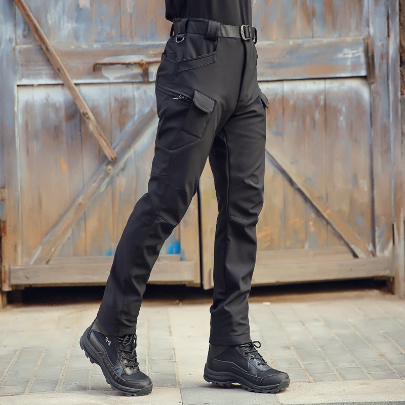 Man's clothing Archon Outdoor sharkskin soft shell pants Tactical Army Leggs Assault pants Waterproof warm men's camouflage_viptrois.com