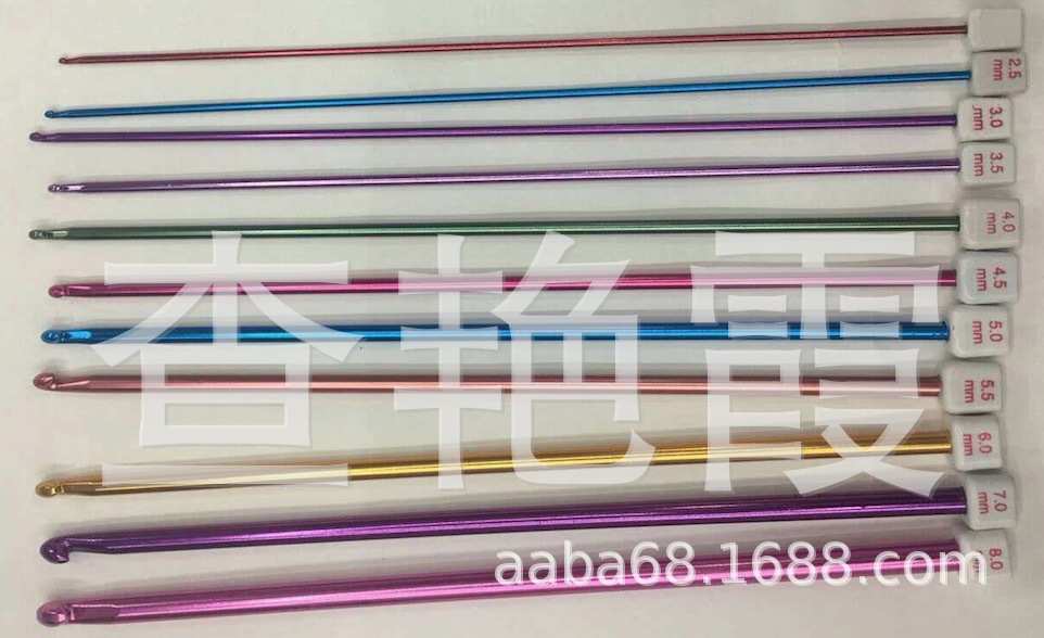 铝钩针12支一套（长27cm