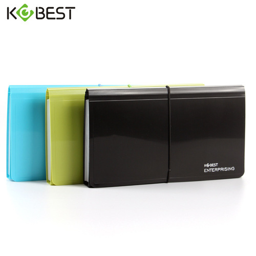 Kangbai multi-layer bill storage bag 13 grid accordion bag B5 VAT invoice clip receipt bill information file bag