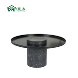 麦古 Дизайнерский круглый журнальный столик, журнальный столик из натурального мрамора, скандинавский столик, журнальный столик, приставной столик