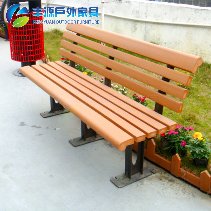 32 factory Park Leisure chair Anticorrosive WPC Park Benches outdoors Scenic spot Park Benches environmental protection leisure time chair