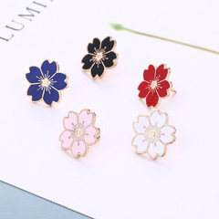 Z145 Japanese Academic Style Schoolgirl Cute Flower Pin, Uniform Oil Badge, Small Flower Brooch Pin