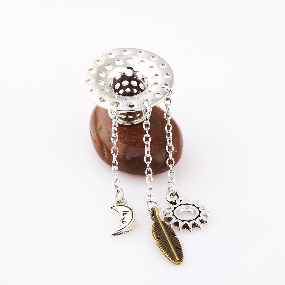 Hollow Copper Sun Moon Ear Expansion Body Piercing Jewelry 18mm detail image 7