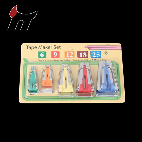 Ribbon maker, patchwork tool, edge wrapper, edge roller, roller pulley, 5 specifications DIY set