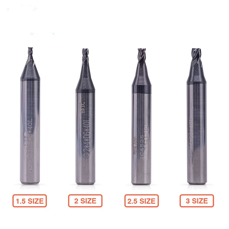 Ключевая машина аксессуары для вертикальных станков Интегральная фреза из вольфрамовой стали с покрытием бронза Черный два случайных производителя оптом