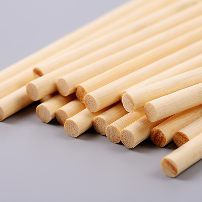 竹棍竹棒竹圆棒雪糕棒6mm手工diy建筑模型木棍材料圆光滑团扇竹柄